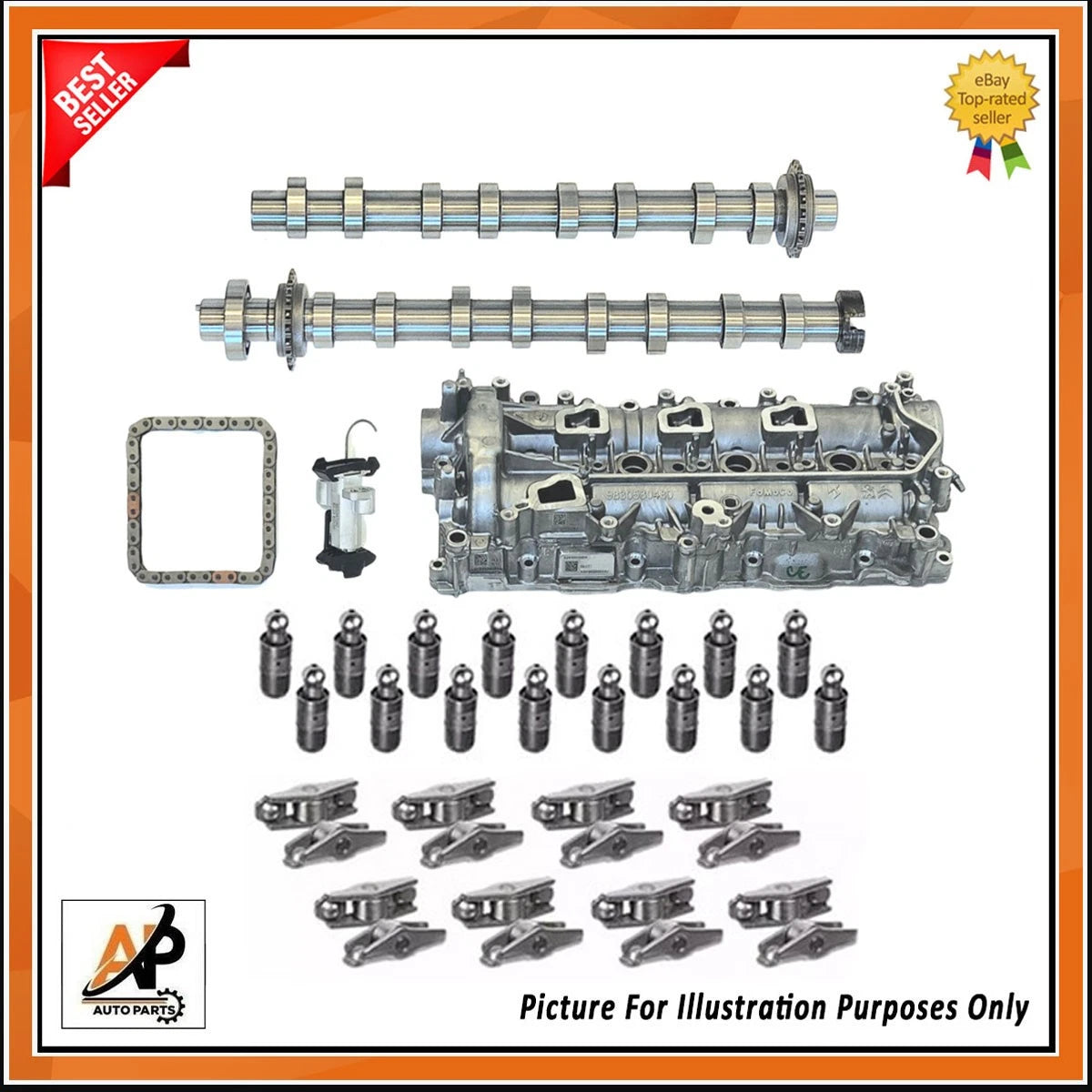 Camshaft Timing Belt Kit Water Pump Replacement for Peugeot DV5R 1.5L (2013–2023)