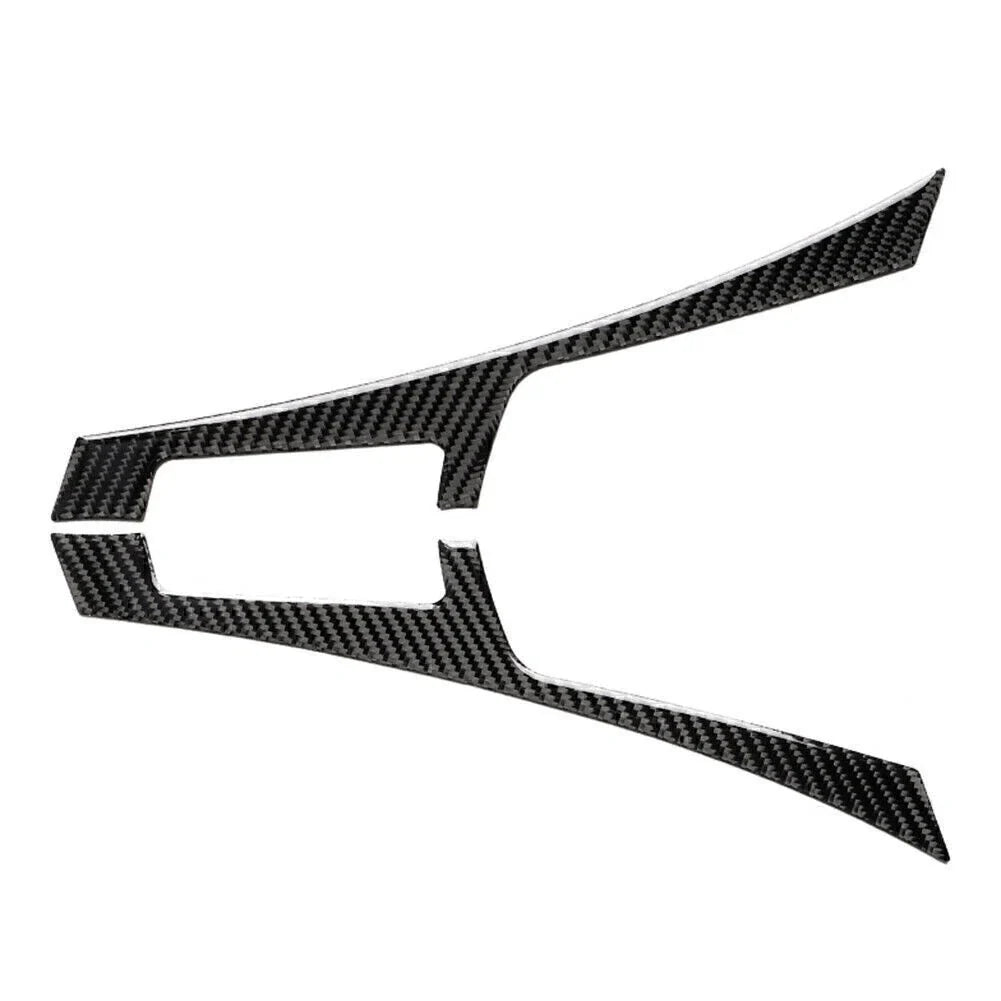 Black Carbon Fiber Console Panel Cover Trim for Infiniti Q50 Q60 (2013-2019)