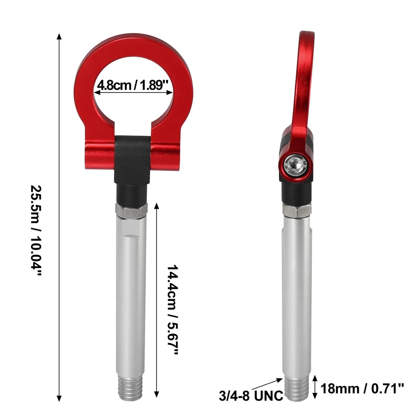 Red Aluminum Alloy Round Front Rear Bumper Tow Hook Screw for Lexus IS250