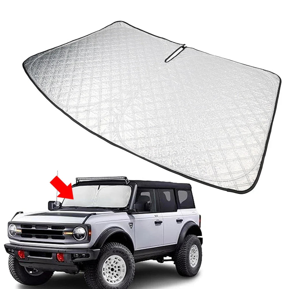 Foldable Windshield Sun Shade Visor for Ford Bronco (2021-2025)