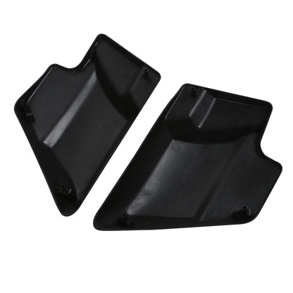 Battery Side Covers for Harley Touring Road Glide (2009-2024) Black Denim