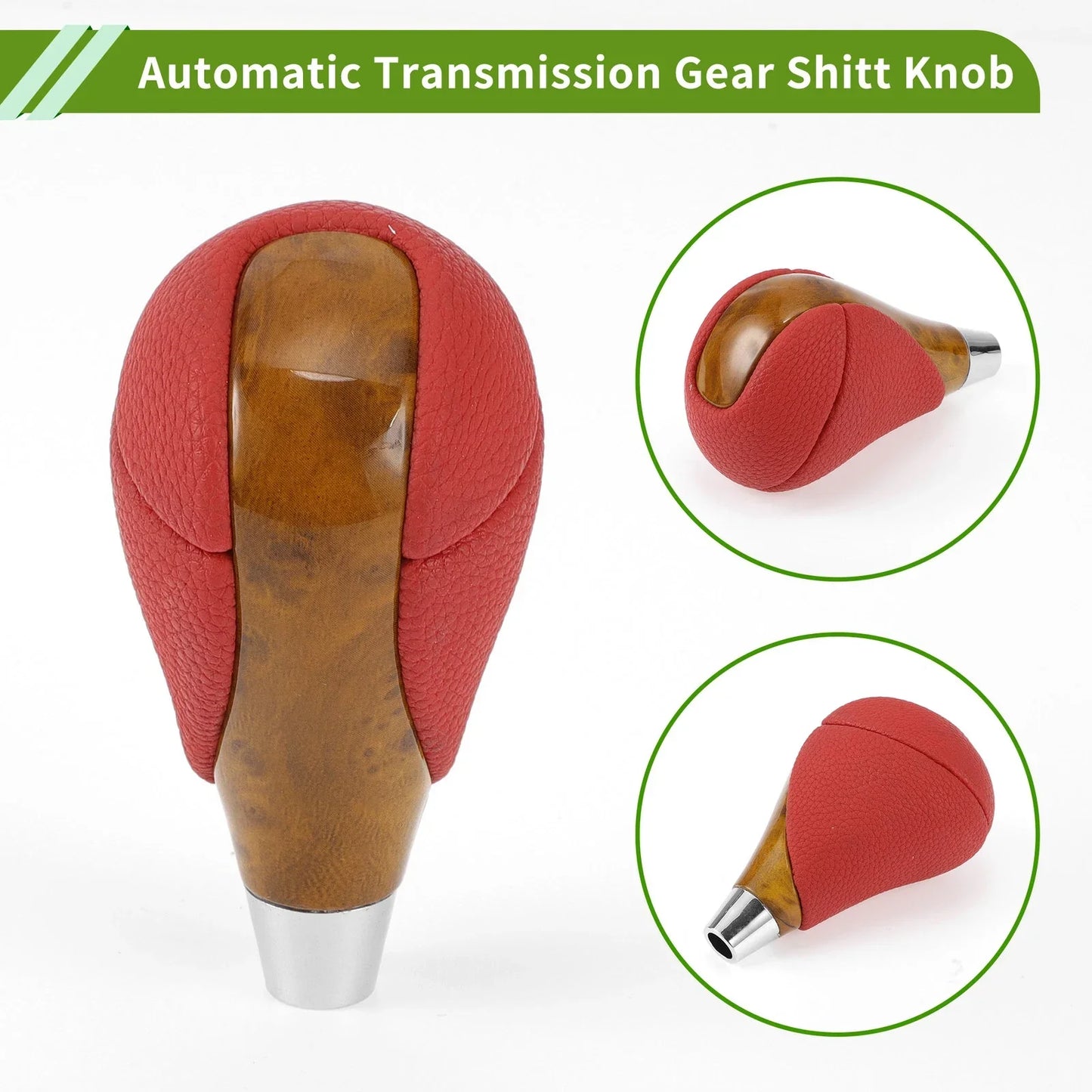 Automatic Gear Shift Knob for Lexus ES350 2007-2015 - Plastic Faux Leather Red
