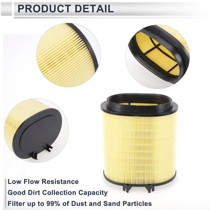 Car Engine Air Filter for Porsche 911 3.6L 3.8L (2009-2012) - 1 x Pc