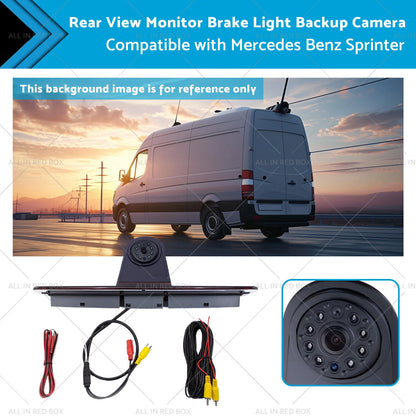 Rear View Brake Light Backup Camera for Mercedes Benz Sprinter (2007-2023)