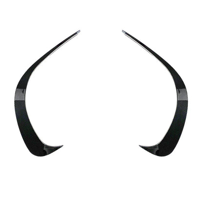 Black ABS Front Bumper Lip Splitter Spoiler for Mercedes C-Class (2022-2023)
