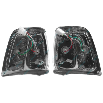 LH+RH Chrome Corner Lights Pair for Toyota Hilux LN85 RN85 4cyl 2.4L 1991-1997