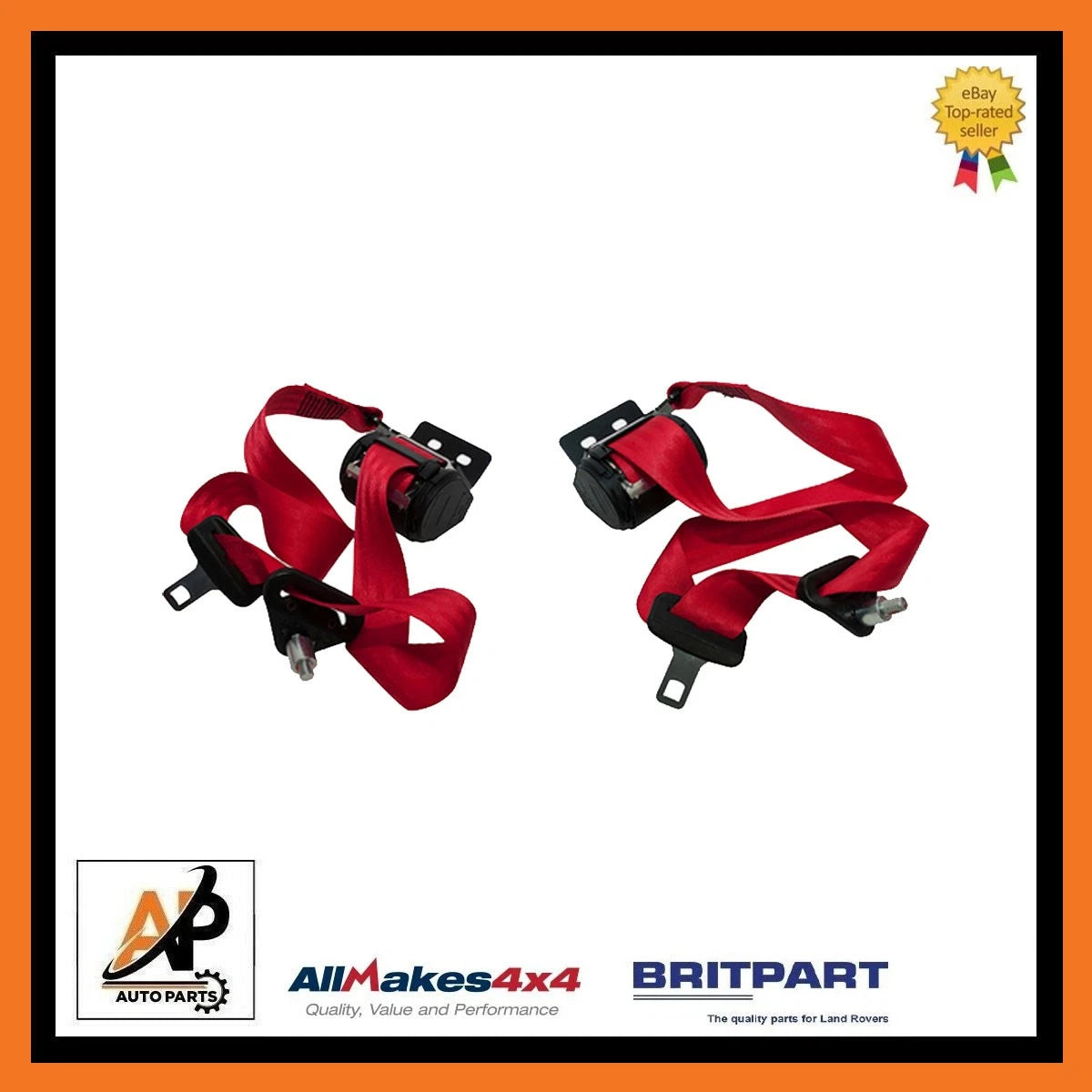 Front Seat Belt Pair Left Right Replacement for Land Rover Defender (90–99)