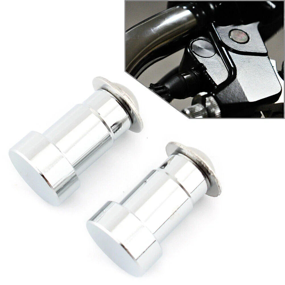 Chrome CNC Aluminum Motorcycle Mirror Hole Caps