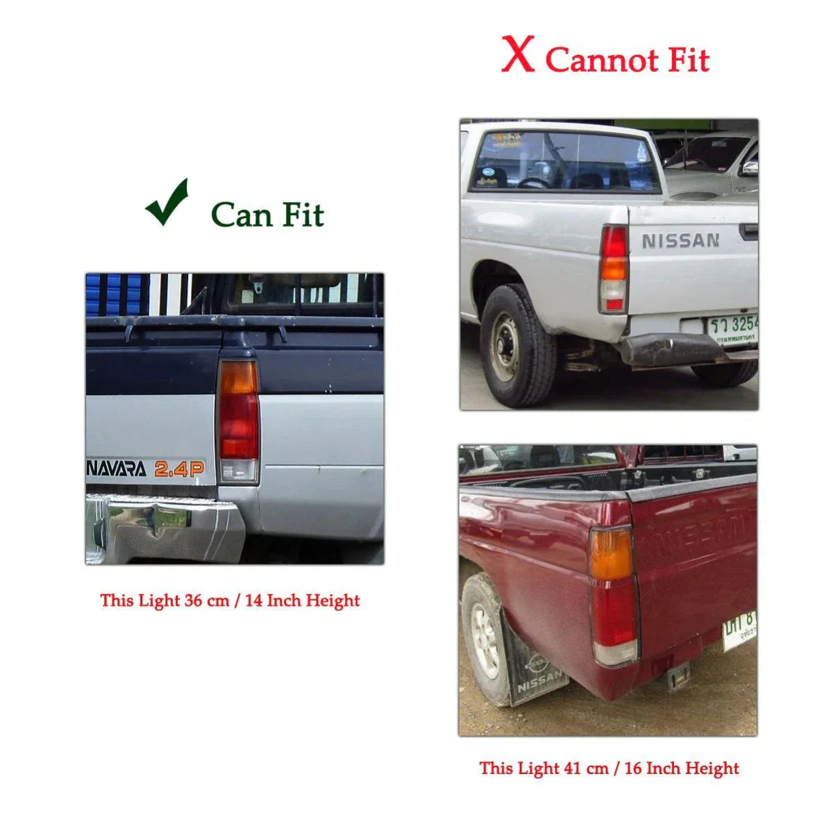 Pair Tail Lights Rear Lamp Fits Nissan Navara Frontier Hardbody D21 1986-1994 AU