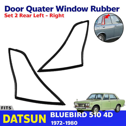 Rear Door Quater Rubber RL+RR Fits Dutsun Bluebird 510 4D Sedan 1967-72 D03