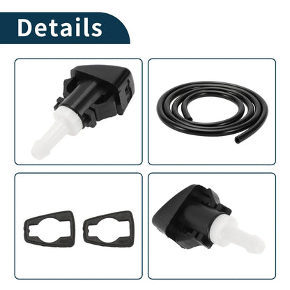 Windshield Washer Nozzle & Fluid Hose for Dodge Grand Caravan (2011-2023)