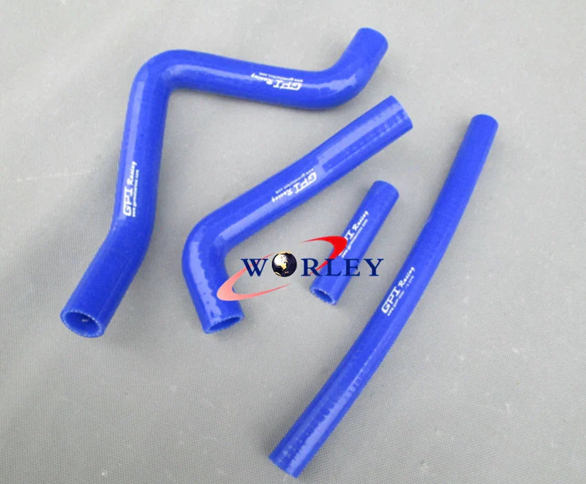 Aluminum Radiator & Black Hoses for Kawasaki KX125 KX 125 (1999-2002)