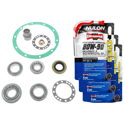 Front or Rear Diff Bearing Rebuild Kit + Oil for Landcruiser HJ60 HJ61 HJ75