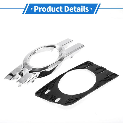 Right Fog Light Grill for Mercedes-Benz (2006-2012) Silver Tone, Black