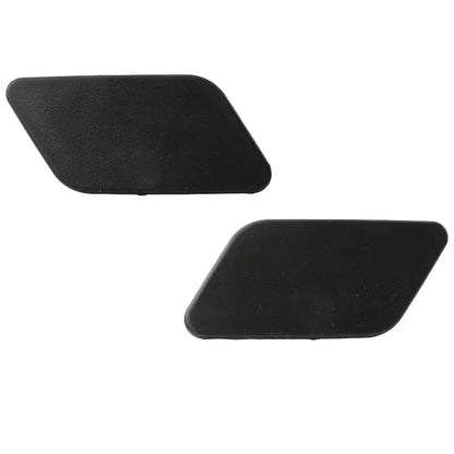 Headlight Washer Nozzle Cover Caps Black for BMW X3 (2011-2014)
