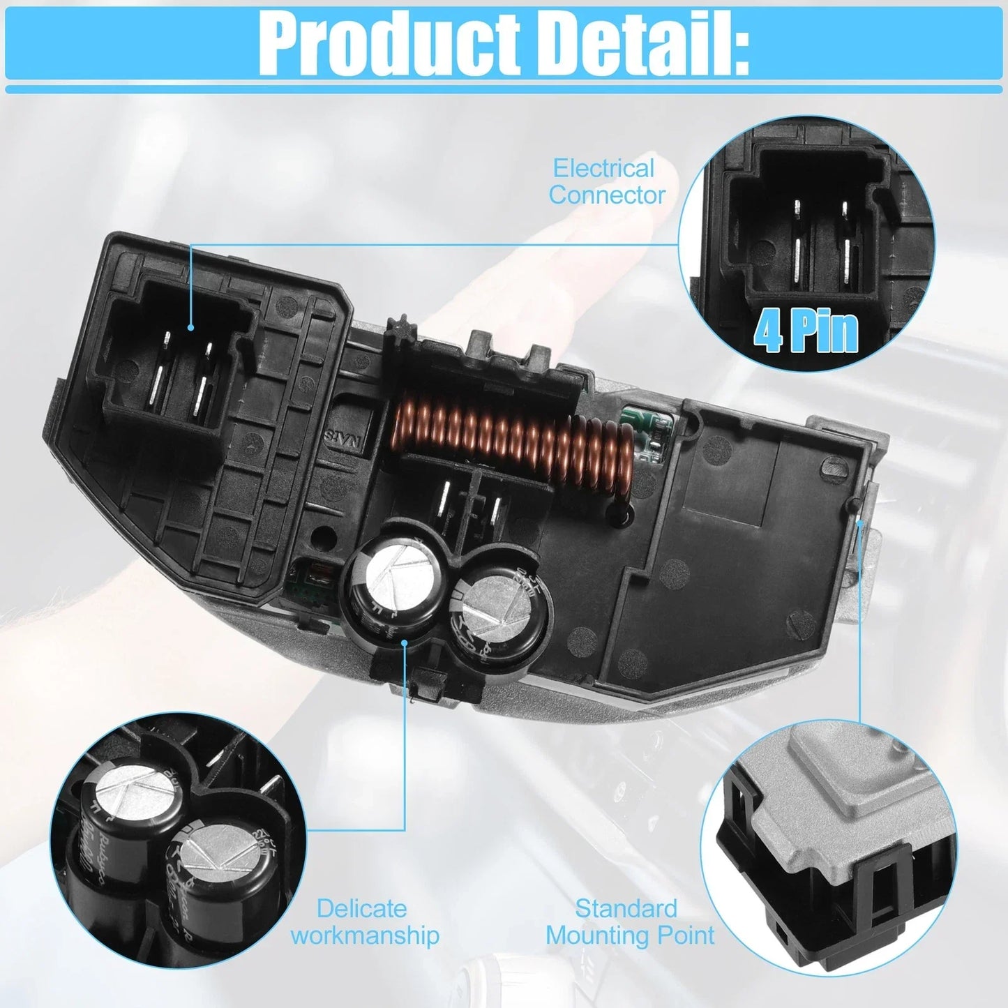 HVAC Blower Motor Resistor for Porsche Cayenne 2011-2018 (2 x)