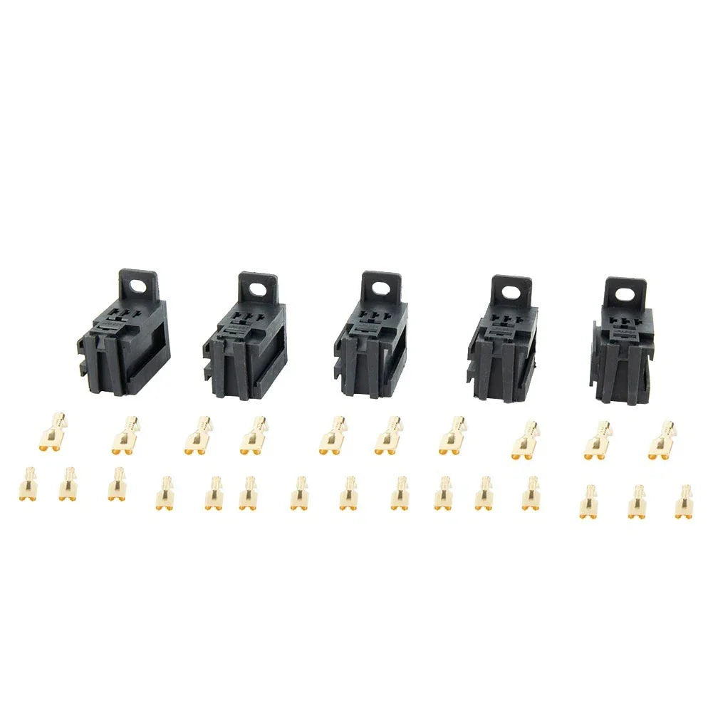 5pcs 12V/24V 60AMP 5-Pin Relay Socket