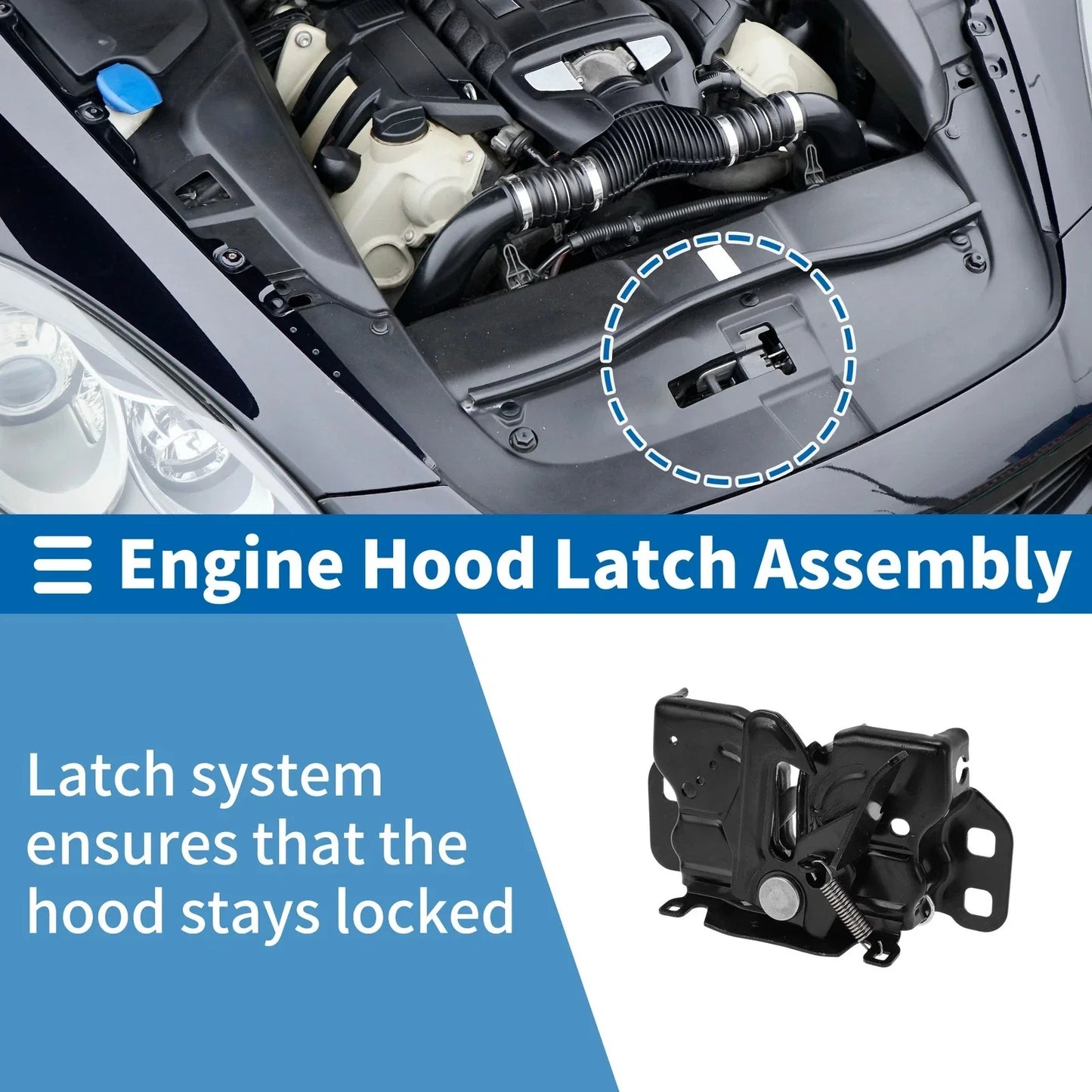 Hood Latch Assembly for Dodge Durango (2011-2022) - 1 x Durable Replacement