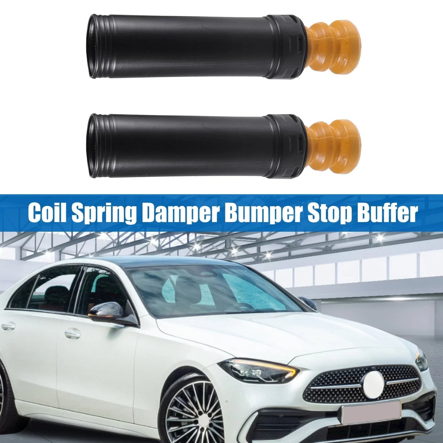 2 x Coil Spring Damper Bumper for Mercedes-Benz C63 (2008-2015)