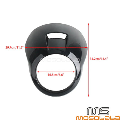 Black Headlight Fairing Windshield Cowl Cover for Harley Nightster 975 (22)