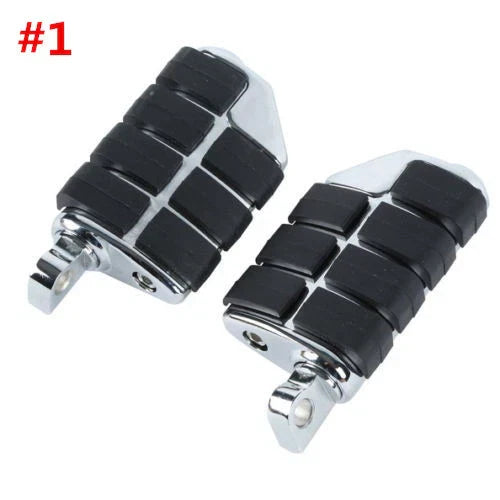 32mm 1-1/4" Long Angled Foot Pegs for Highway Engine Guards Chrome