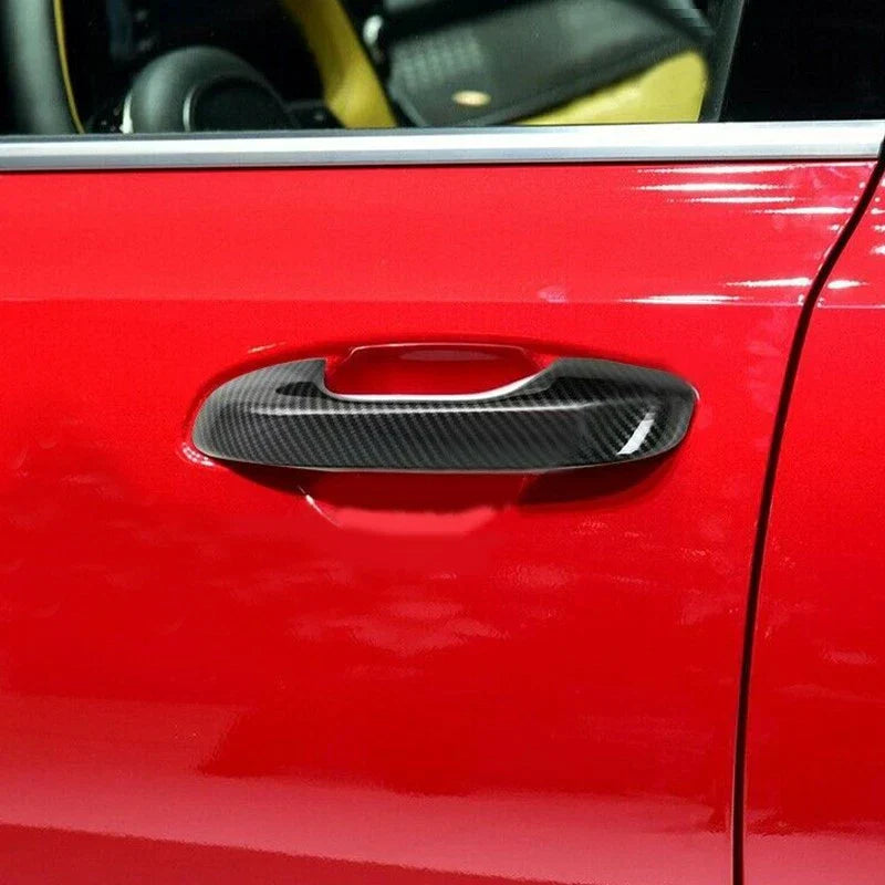 Carbon Fiber Style Exterior Door Handle Cover for Kia Sorento (2021-2022)