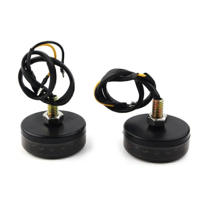 LED Round Smoke Turn Signal Indicator Light for Car 12V