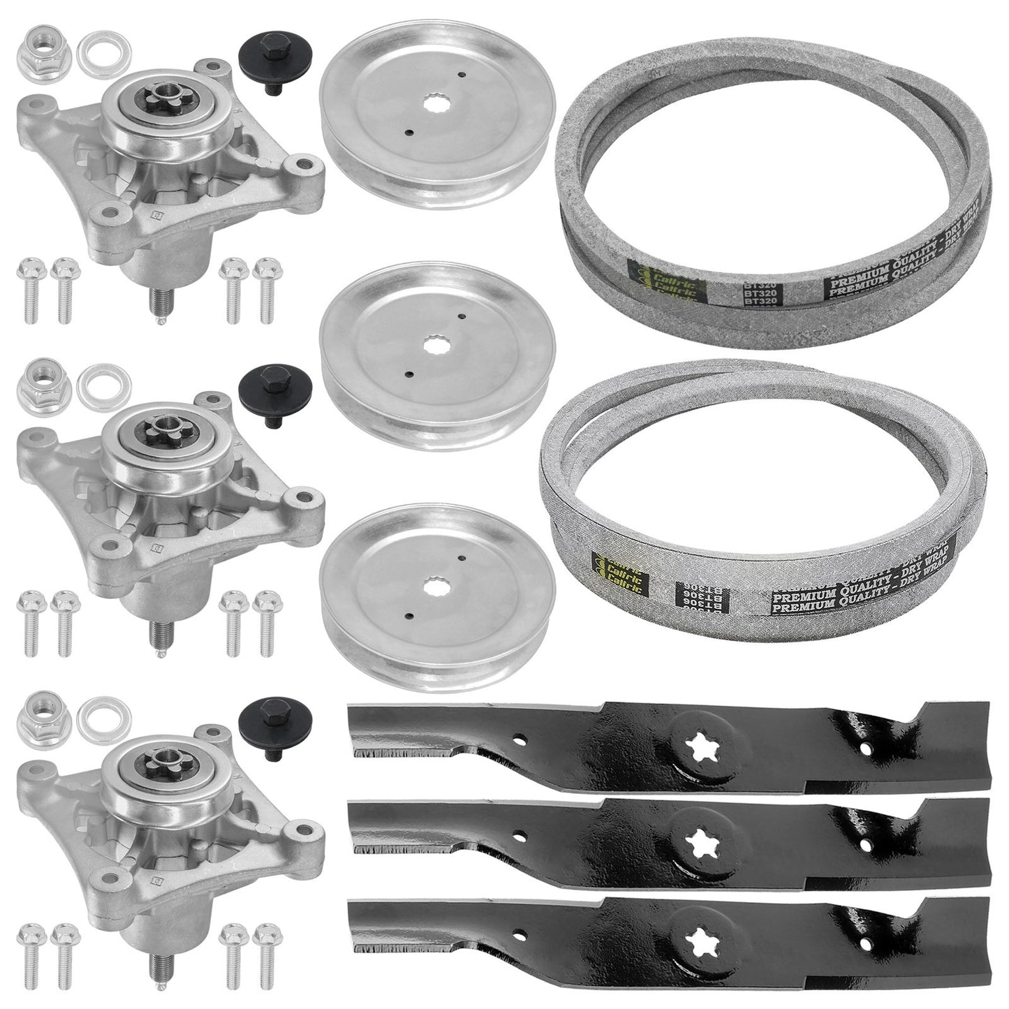 Deck Spindle Pulley Blade Belt Replacement for Husqvarna YTH2048 (2018–2024)