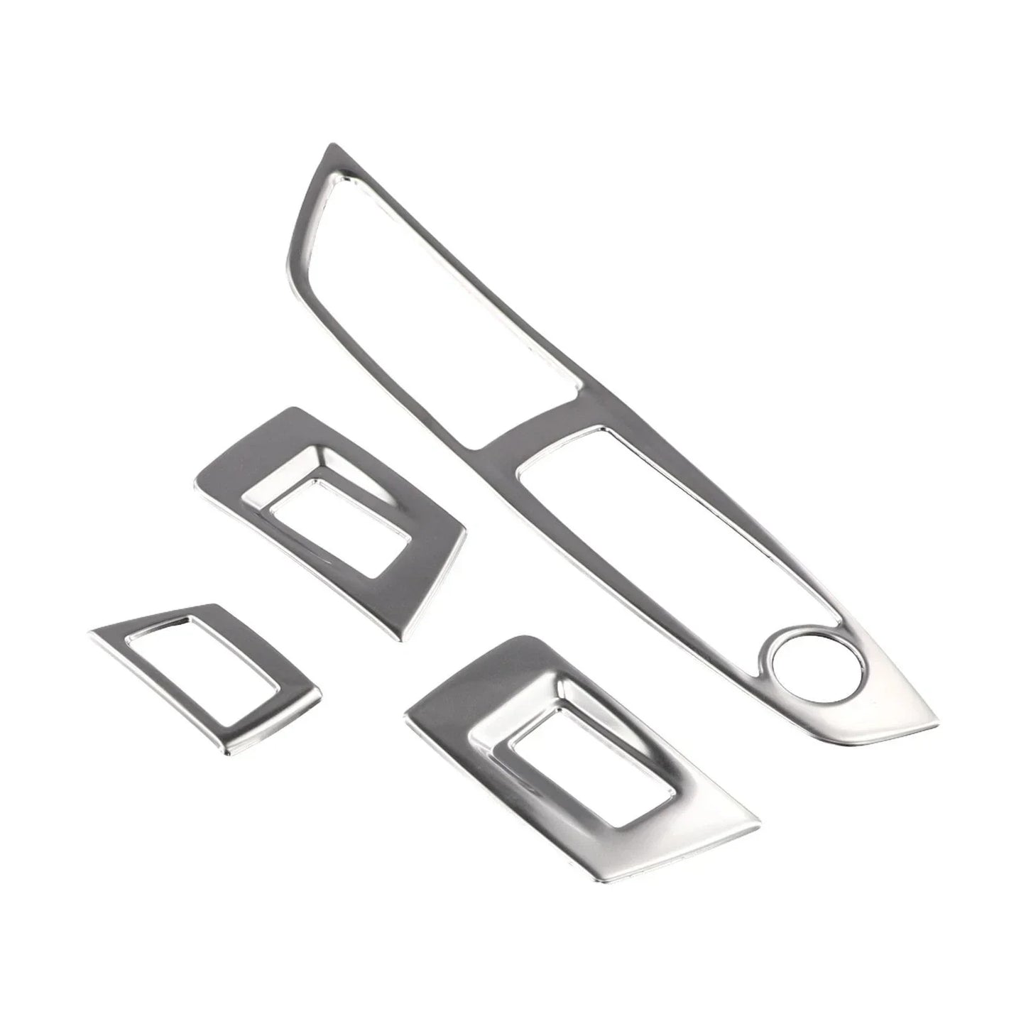 Polished Interior Door Window Lift Button Cover Trim for BMW 5 Series