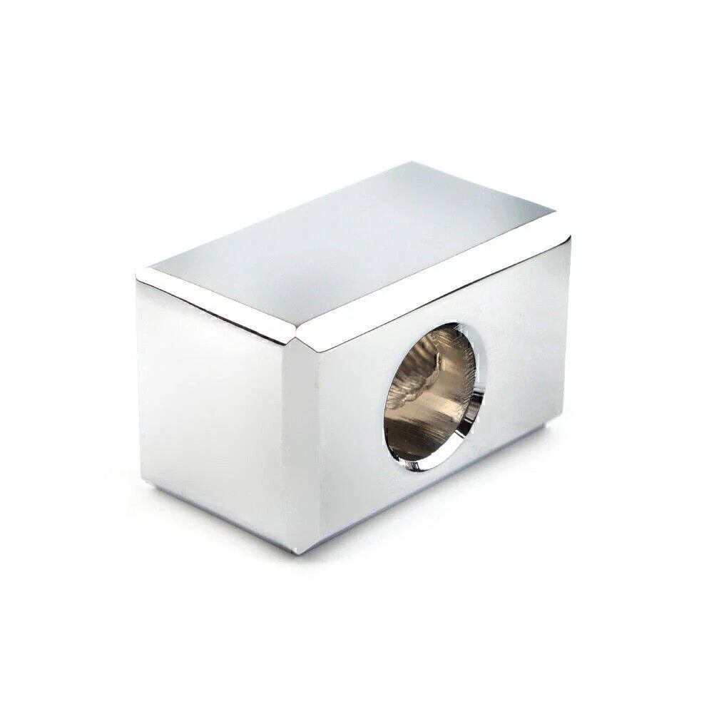 Chrome Headlight Mounting Block for Harley Custom Headlight