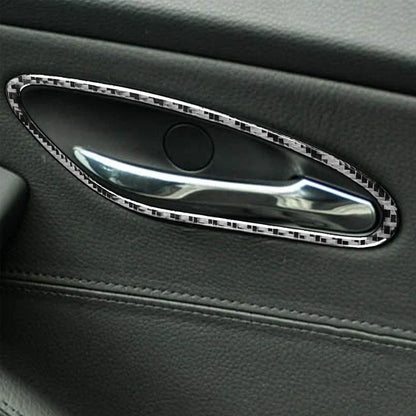 Carbon Fiber Front Door Handle Cover Trim for BMW 6 Series E63 E64 (2004-2010)