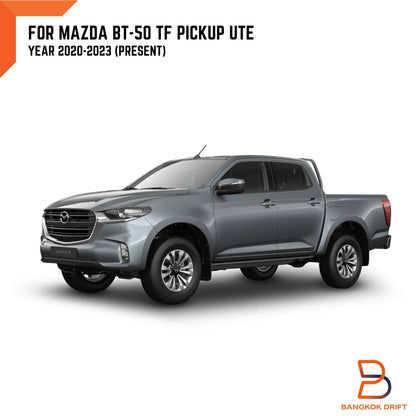 Matte Black Front Lower Grille Trim Cover for Mazda BT-50 (20-23)