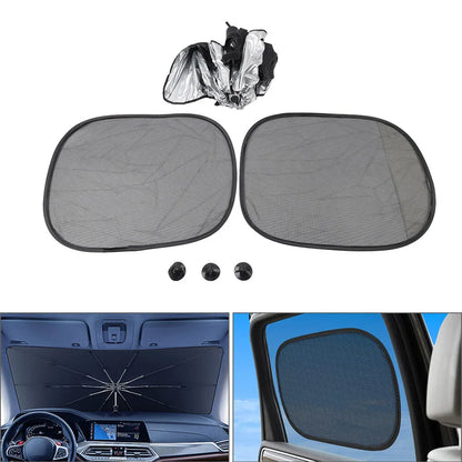 3 x Windshield Sun Shade Umbrella Front Window Cover Small Sizes