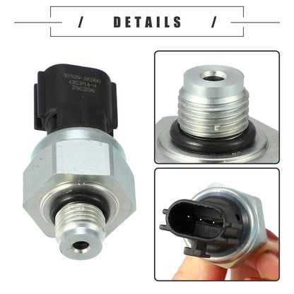 Engine Oil Pressure Sensor for Hyundai (57535-3K000) - Black Silver Tone