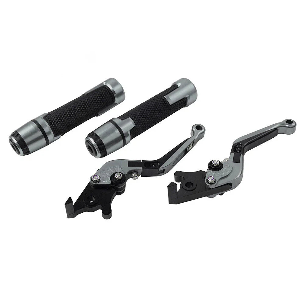 Folding Extendable Brake Clutch Lever Grip Set for Kawasaki Ninja ZX-6