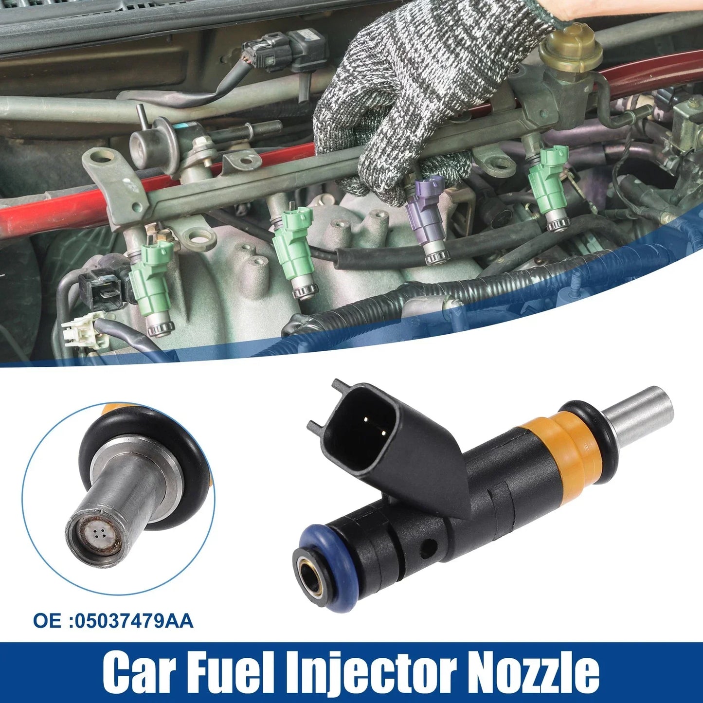 Fuel Injector Nozzle for Dodge Charger 5.7L (2006-2018) - 2 x Replacement Nozzles