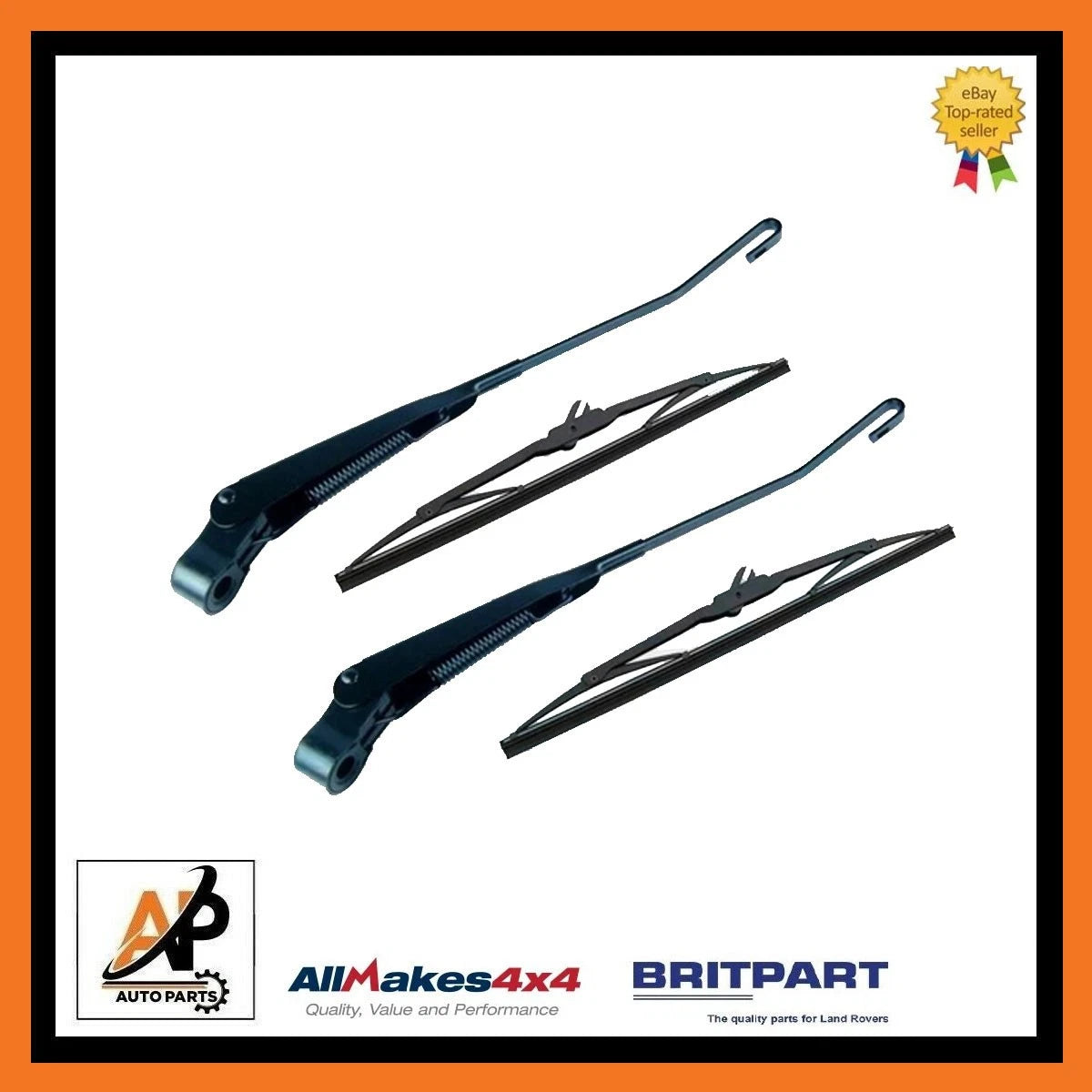 Front Windscreen Wiper Arm and Blade Set for Land Rover Defender (2002–)