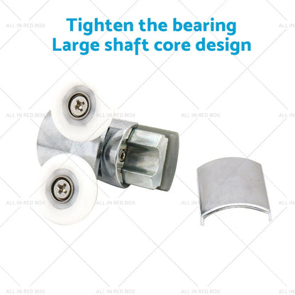 4 x Zinc Alloy Shower Door Rollers Twin 23mm for Various Models