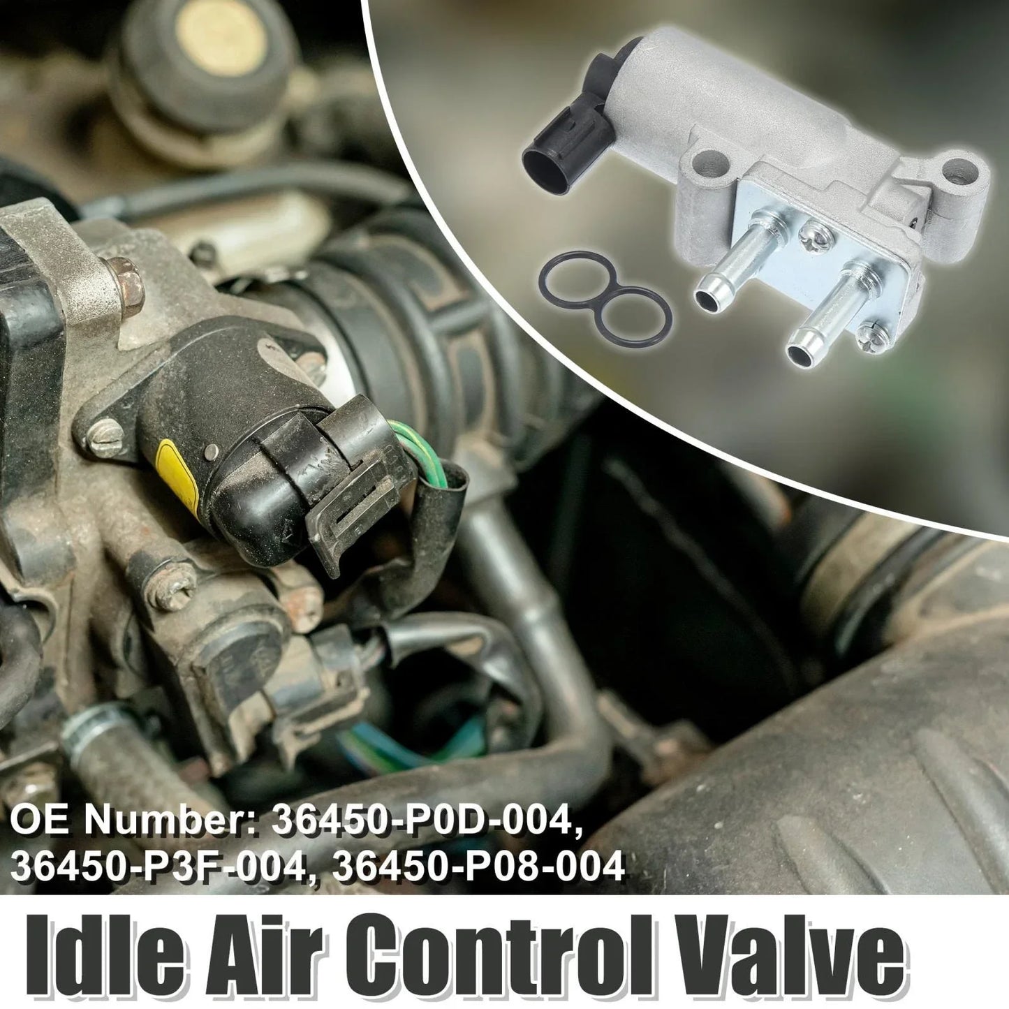 Idle Air Control Valve with Gasket for Honda Civic 1.5L L4 (1992-1995)