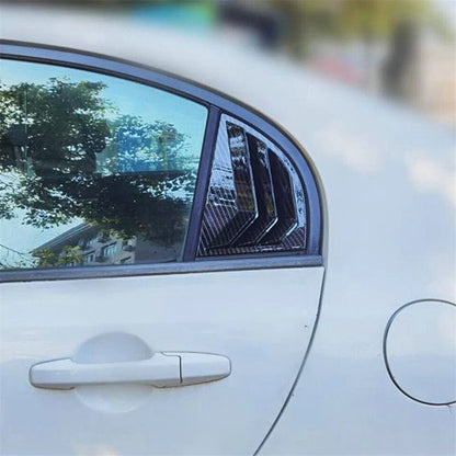 Carbon Fiber Look Vent Window Scoop Louver Cover Trim for Honda Civic (2006-2011)