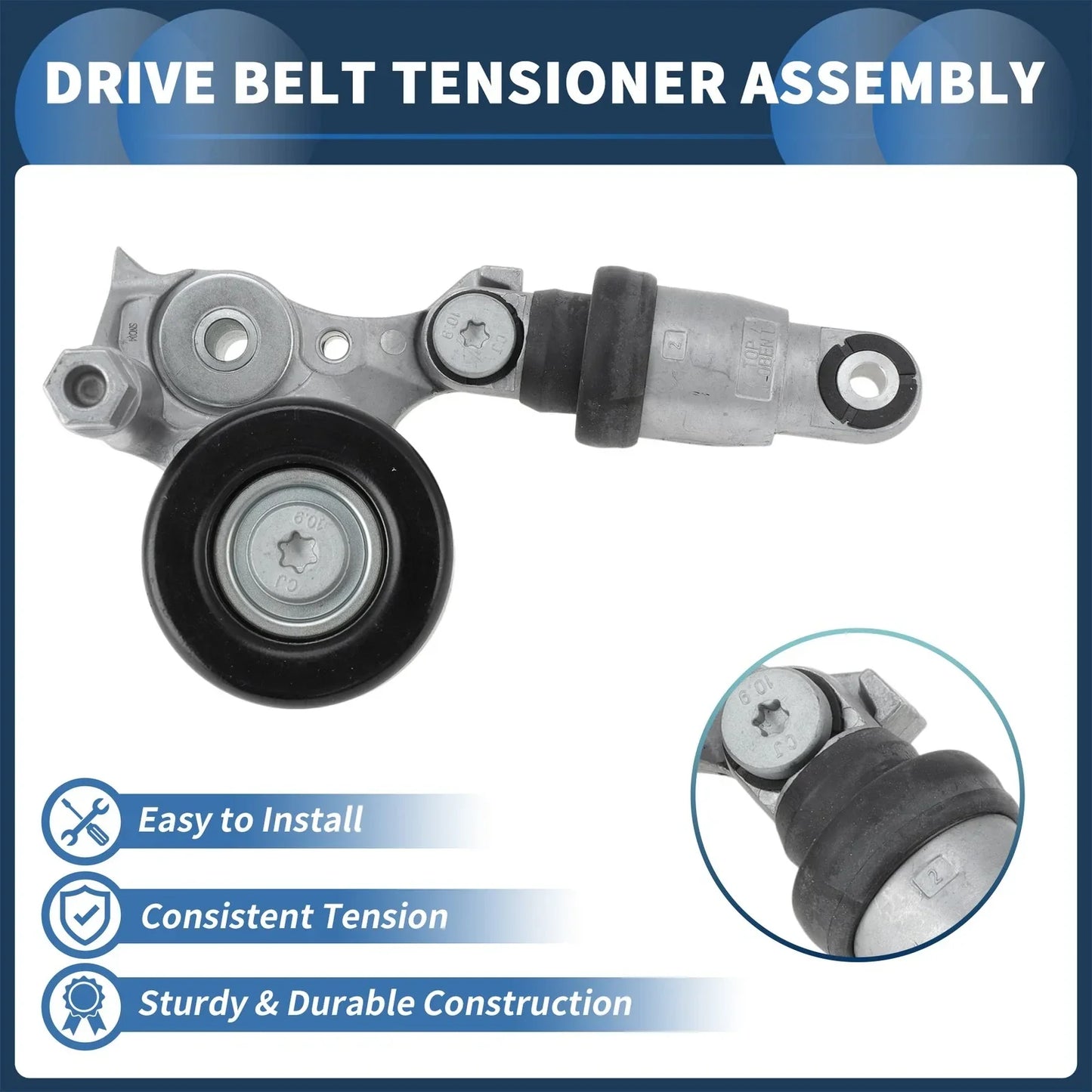 Belt Tensioner for Honda Civic (2017-2024) Metal 1 x Unit
