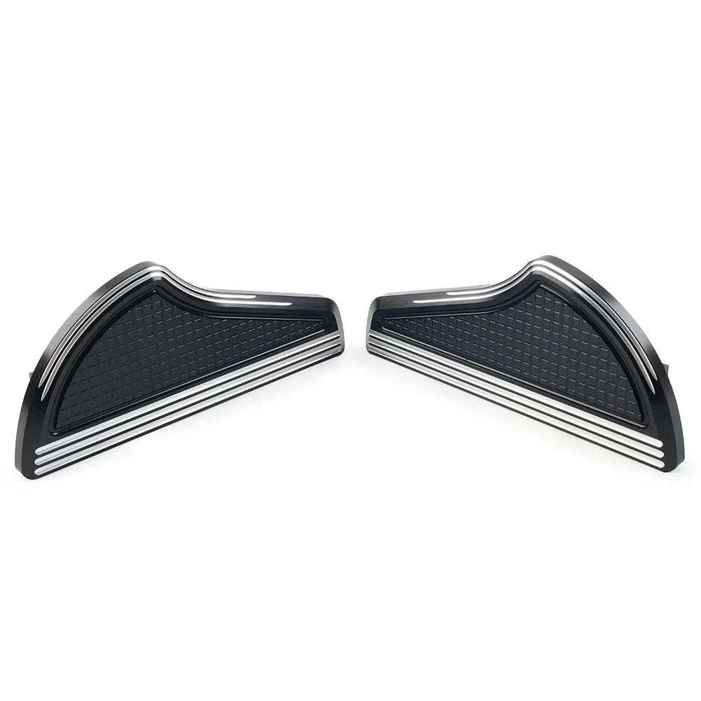 Rear Passenger Floorboards for Harley Touring (1993-2023) Black Aluminum