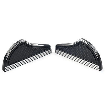 Rear Passenger Floorboards for Harley Touring (1993-2023) Black Aluminum