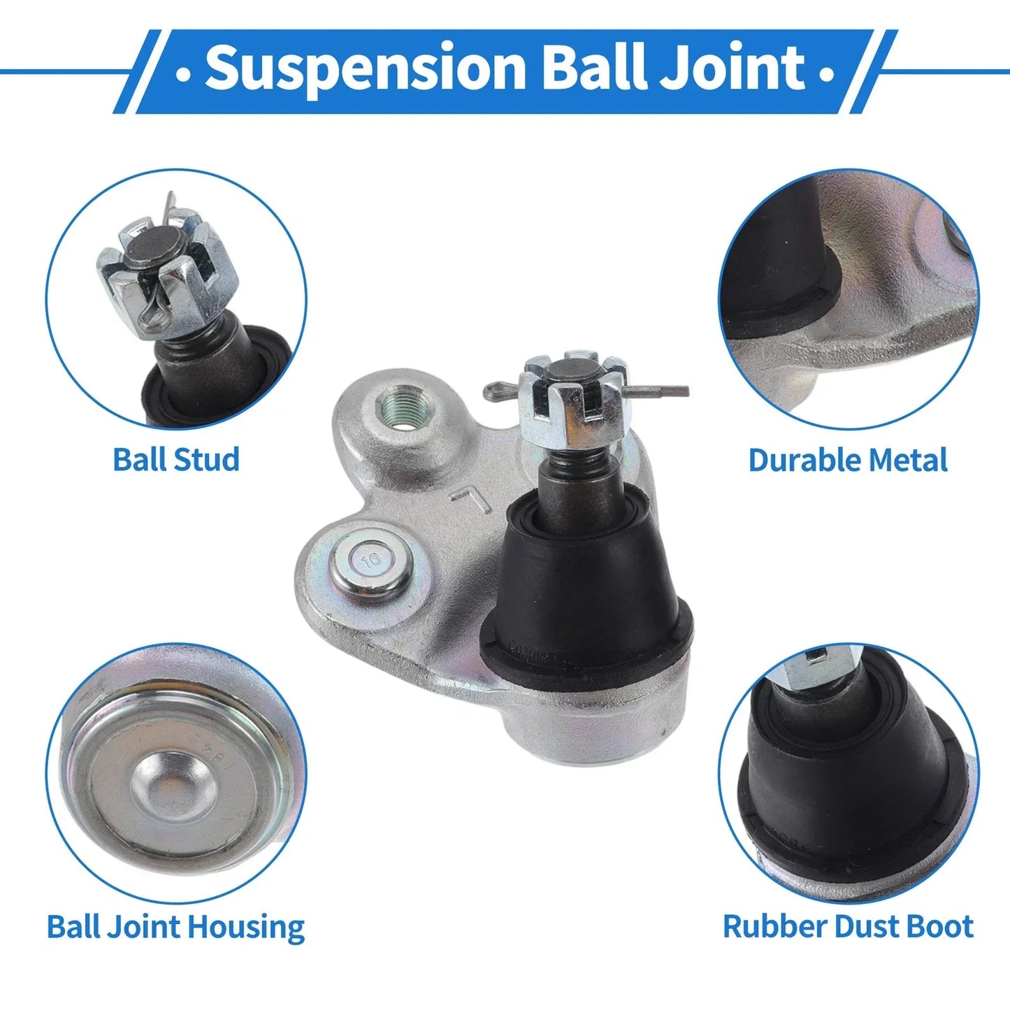 2 x Front Lower Ball Joints for Honda Civic (2006-2011)
