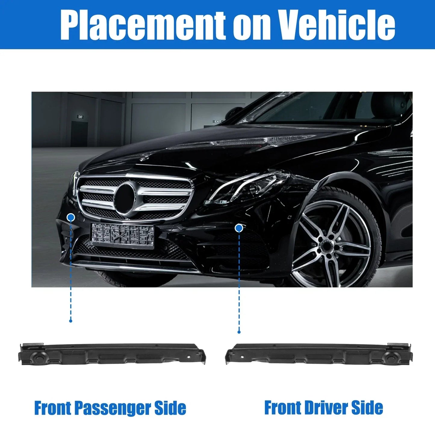 Bumper Cover Inner Support Bracket for Mercedes Benz