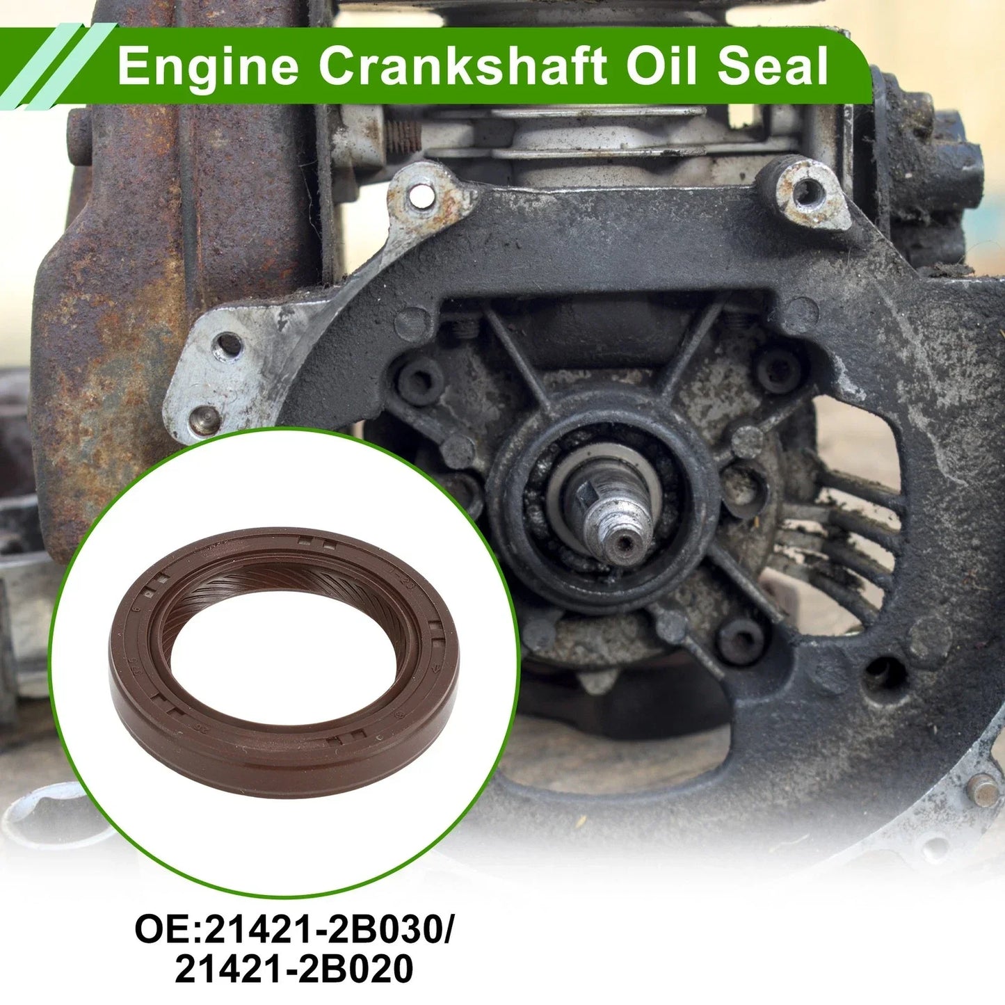 Front Crankshaft Oil Seal for Hyundai Accent Elantra, Kia Optima Rio (2000-2023)