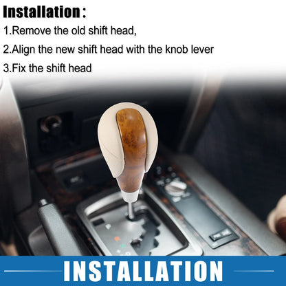 Brown Beige Gear Shift Knob for Lexus Car Gear Stick