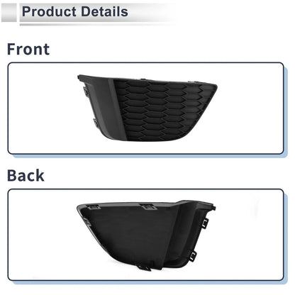 Right Front Fog Light Grill for Honda Fit (2015-2017) - 1 x Black Cover