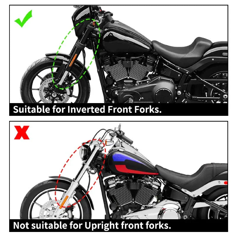 Front Fairing Windshield Mount Bracket for Harley Low Rider S 2020-2025