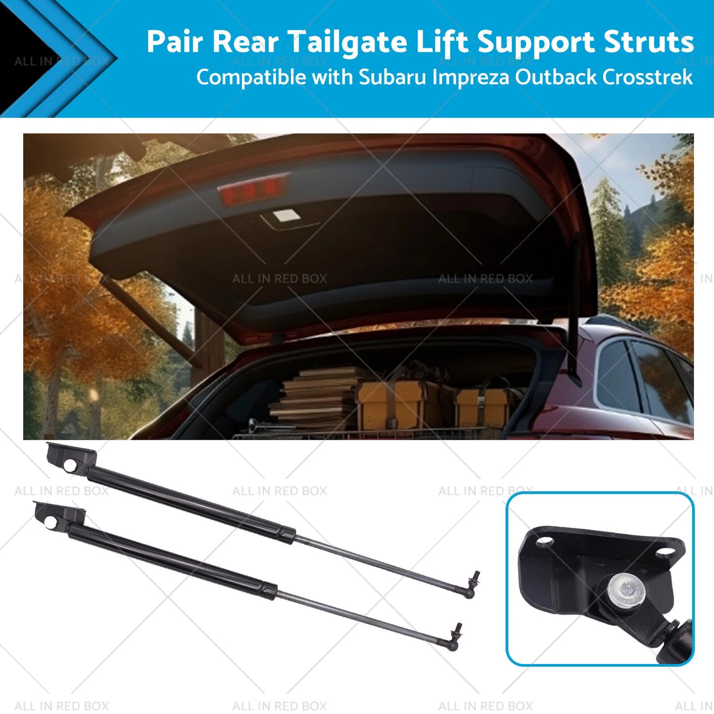 Rear Tailgate Lift Supports for Subaru Impreza XV (2012-2016)